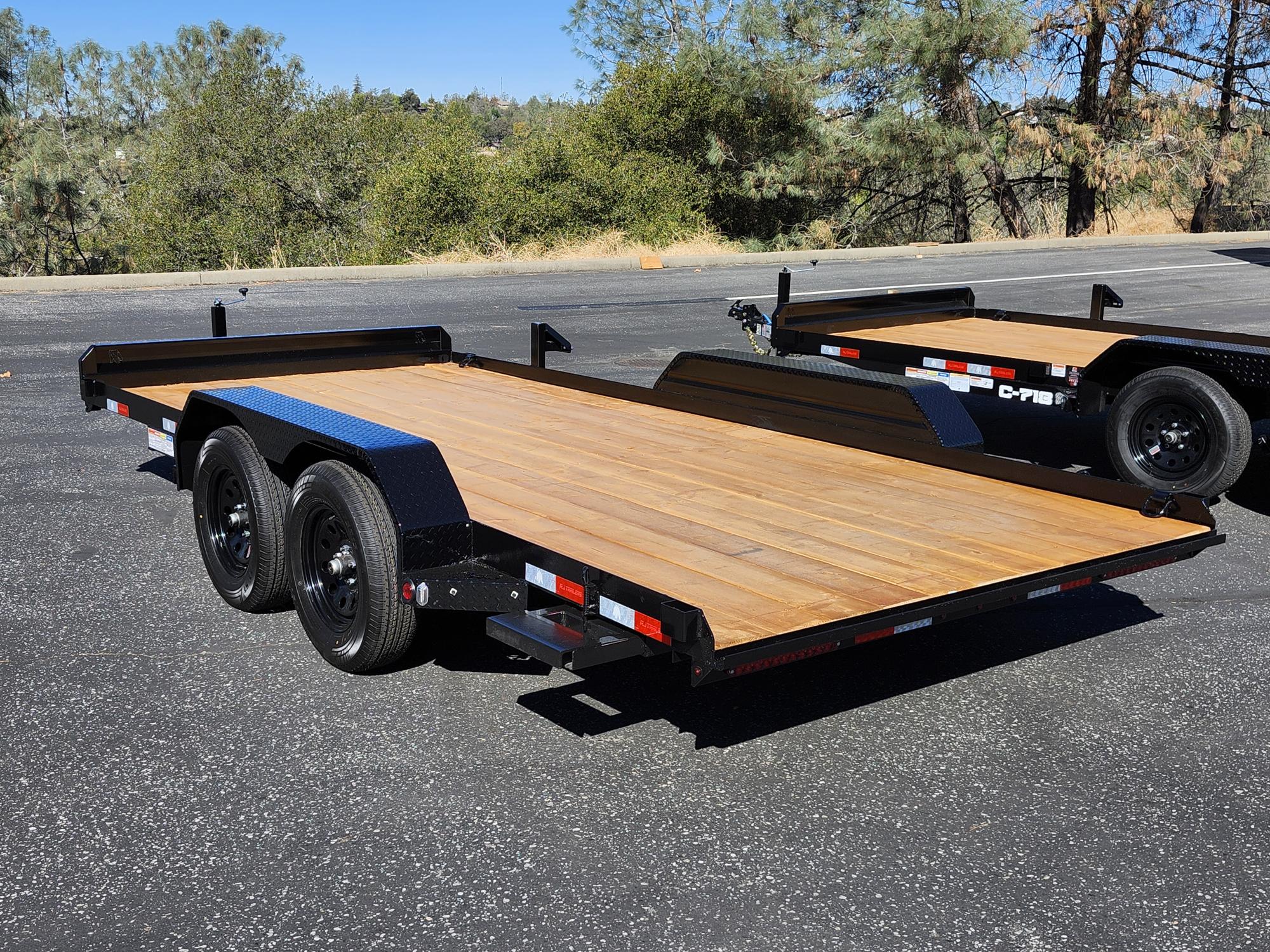 2027 R & J BP 7 X 16 CAR HAULER Car Trailer
