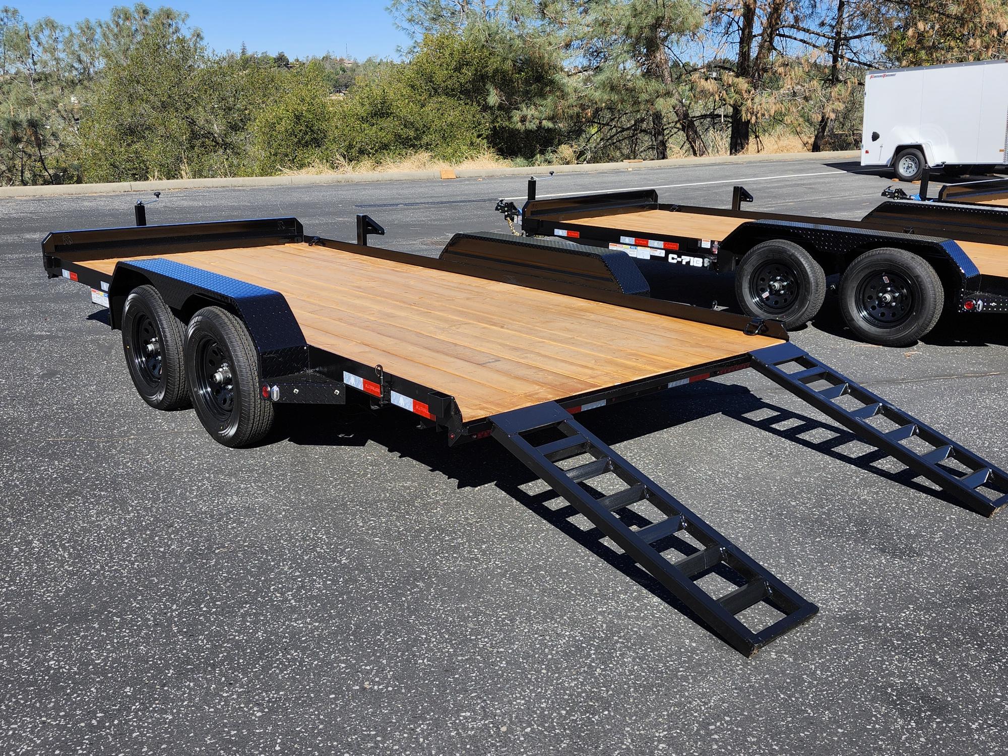2027 R & J BP 7 X 16 CAR HAULER Car Trailer
