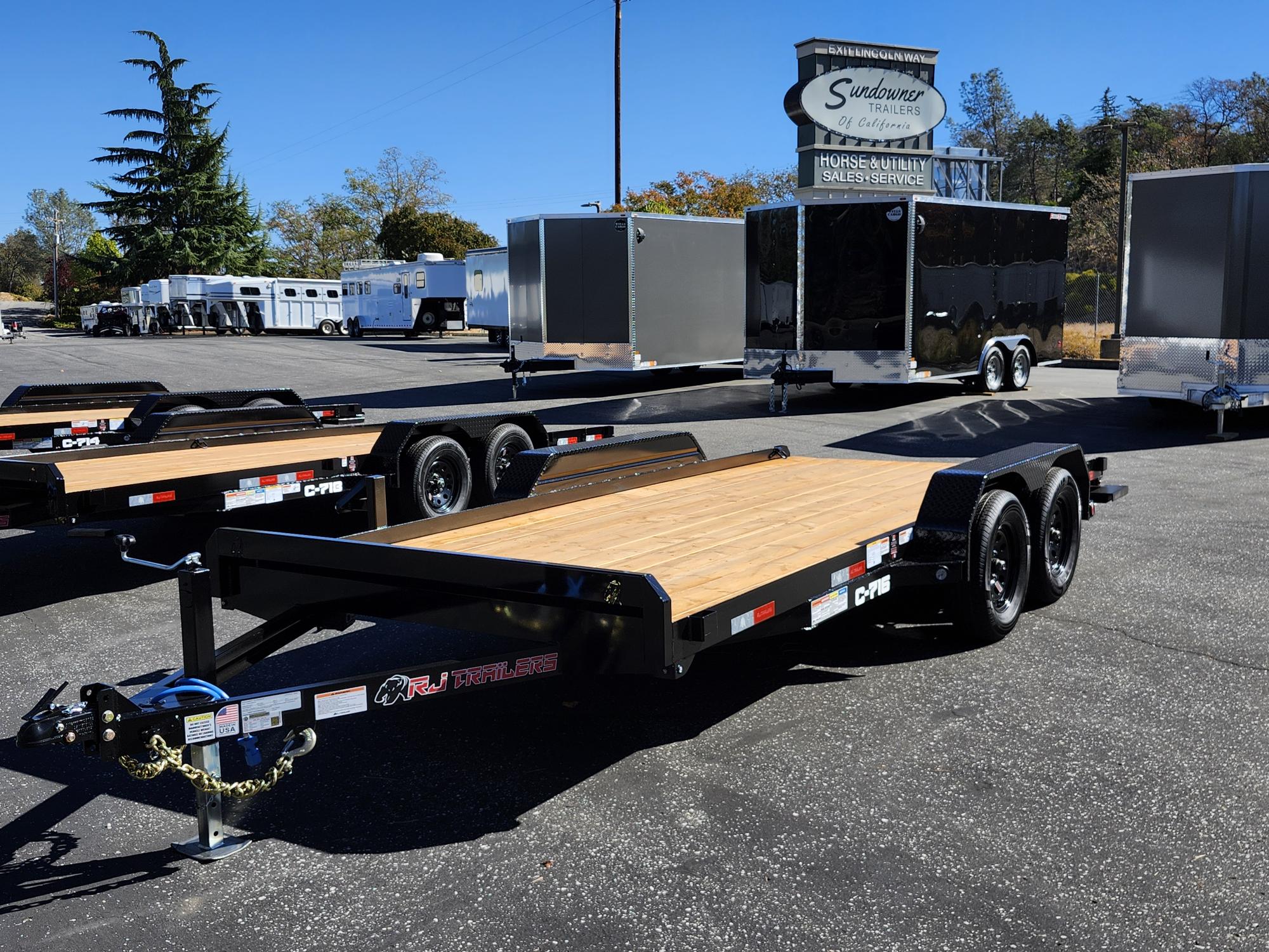 2027 R & J BP 7 X 16 CAR HAULER Car Trailer